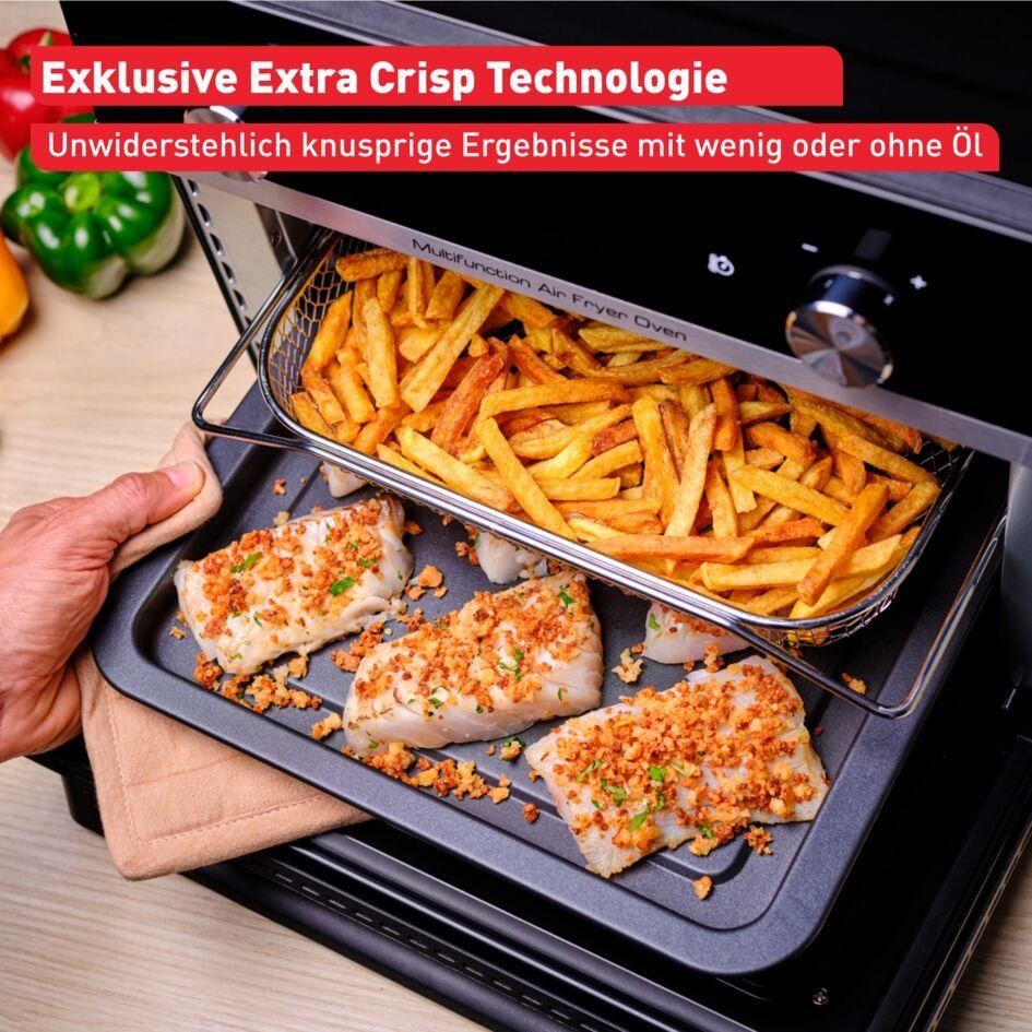 TEFAL Multifunktionsofen Heißluftfritteuse Air Fryer Backofen 20 Liter FW605810 - Bild 4 von 12