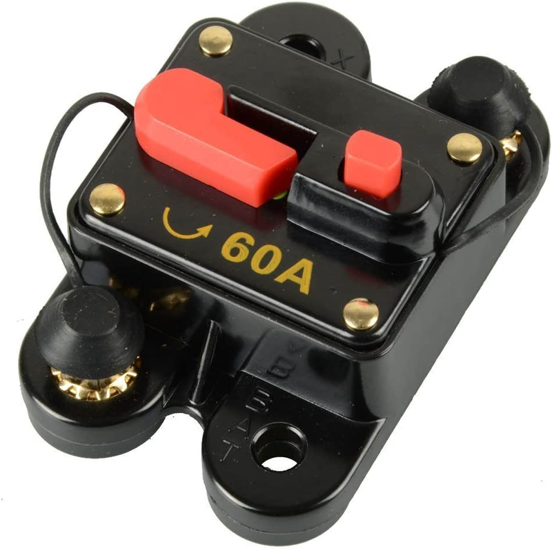 Circuit Breaker 60 Amp Trolling Motor Auto Car Marine Boat Bike Stereo 12V-24V