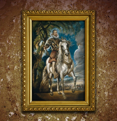 LARGE POSTER Rubens - Equestrian portrait of the Duke - Wall Art Print 36x24