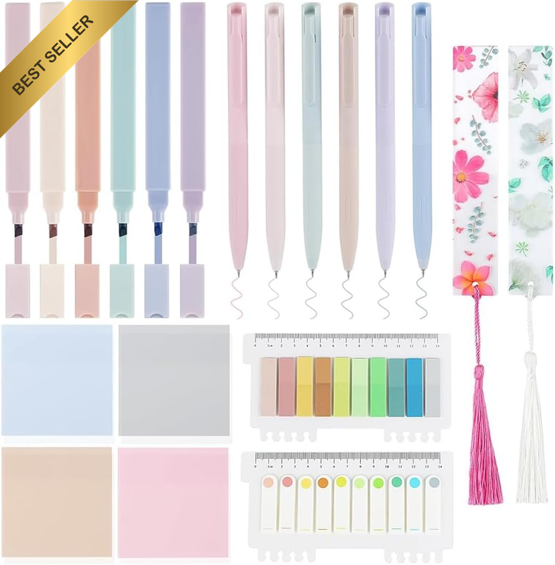 20Pcs Bible Study Supplies Journal Kit Aesthetic Pastelhighlights Pens Tabs Book