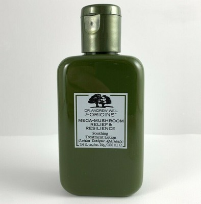 ORIGINS Dr. Weil Mega-Mushroom Soothing Treatment Lotion Full Size 3.4 oz 100 ml