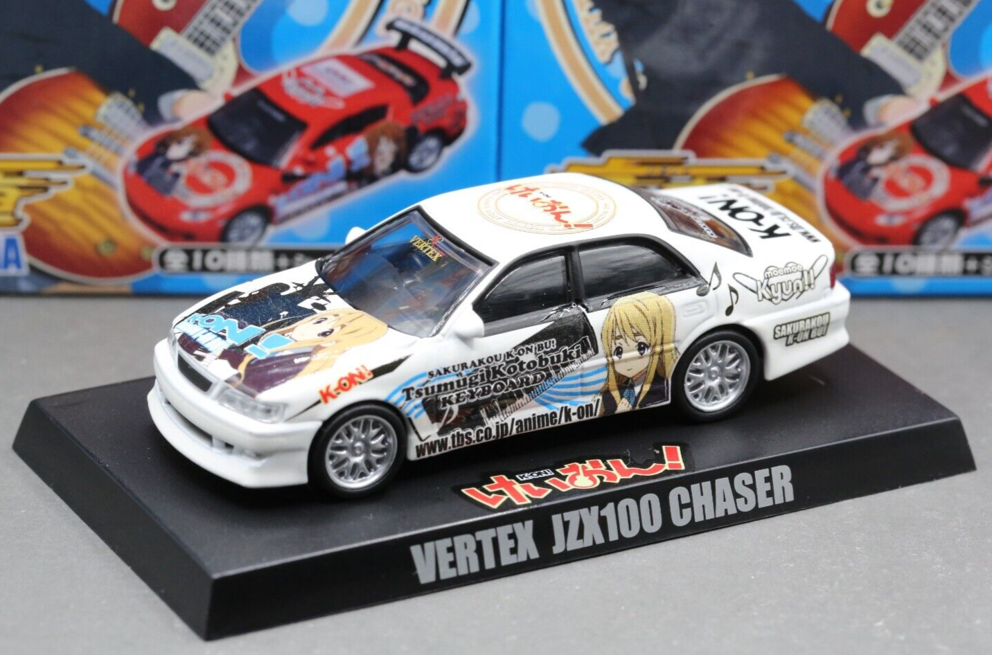 Aoshima 1/64 K-ON ! 痛車 Collection Toyota Chaser JZX100 1996 Tsumugi Kotobuki Aoshima 1/64 K-ON ! 痛車 Collection Toyota Chaser JZX100 1996 Tsumugi Kotobuki