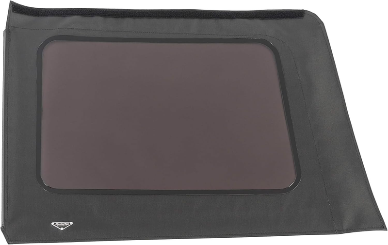 Soft Top Replacement Quarter Window, Driver Side - Fits Jeep Wrangler JK 2007-2018 - Compatible with Mopar Factory Soft Tops (Fits 07-18 4-Door, Black Diamond)
