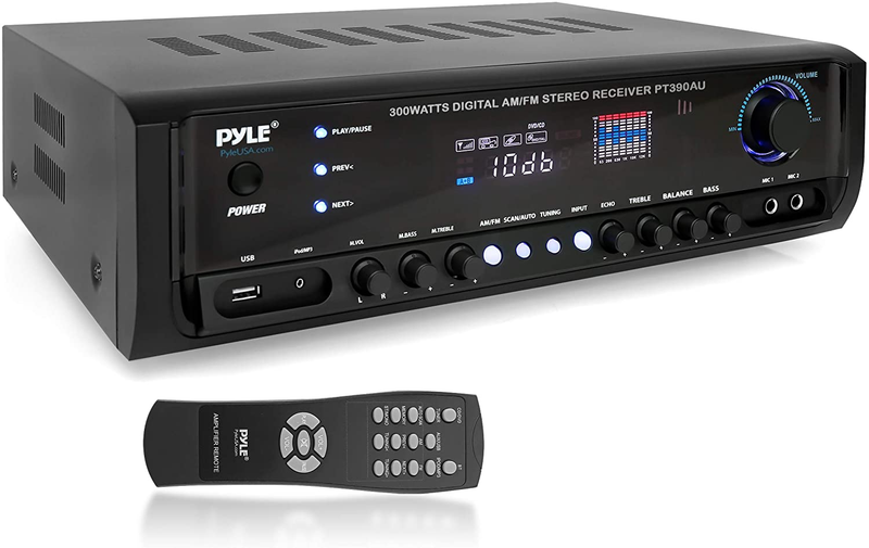 Pyle Home PT390AU 300-Watt Digital Home Stereo Receiver Syst