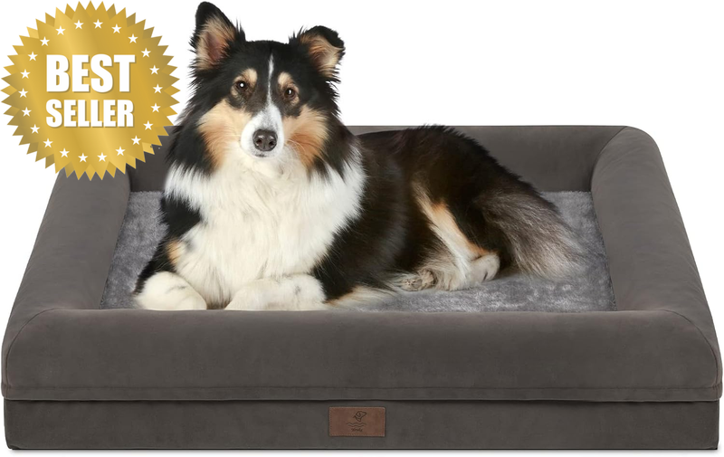 Large Dog Bed, Orthopedic Dog Bed, Waterproof Dog Bed with Removable Cover, Wash