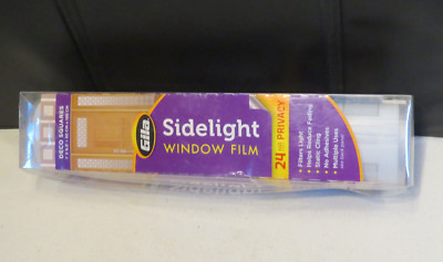 Gila Sidelight Solutions Window Film, Deco Squares, 24 Hr Privacy, 1' x 6.5' NIP