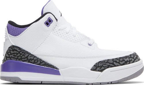 

[DM0966-105] Air Jordan Retro 3 (PS) Dark Iris для дошкольников, White/black/dark iris/cement grey