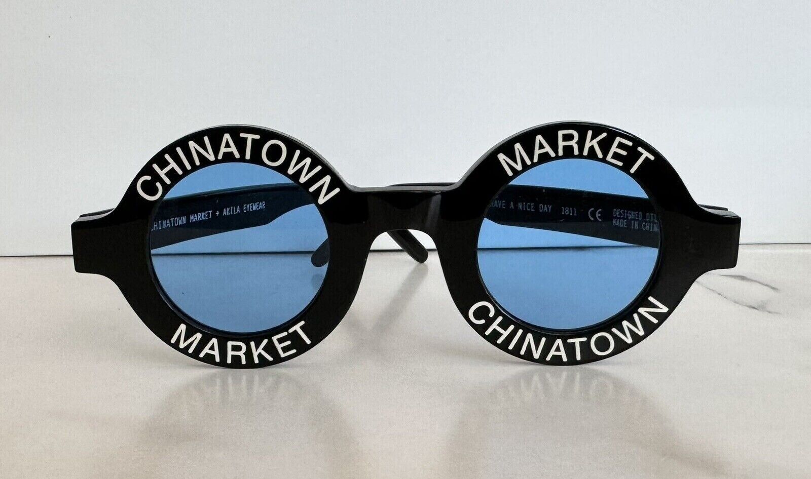 AKILA X CHINATOWN MARKET Round Sunglasses Rare CTM (Black AKILA X CHINATOWN MARKET Round Sunglasses Rare CTM (Black
