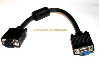 3dfx Voodoo I + II Loopkabel, doppelt geschirmt, 0.3 m Stecker/Buchse   Neuware