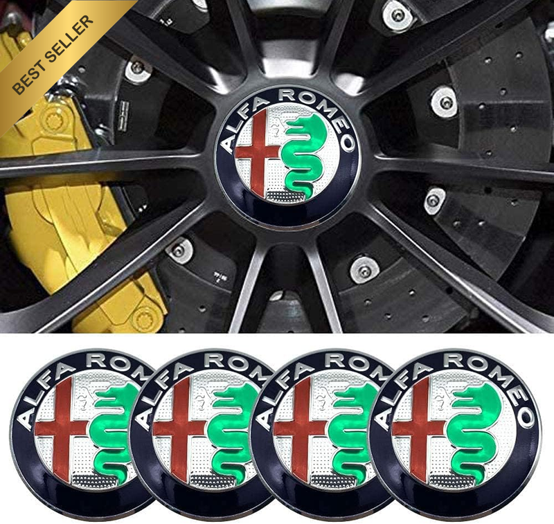 4Pcs 2.22Inch Car Logo ABS Material Wheel Center Cap Sticker Wheel Emblem Badge