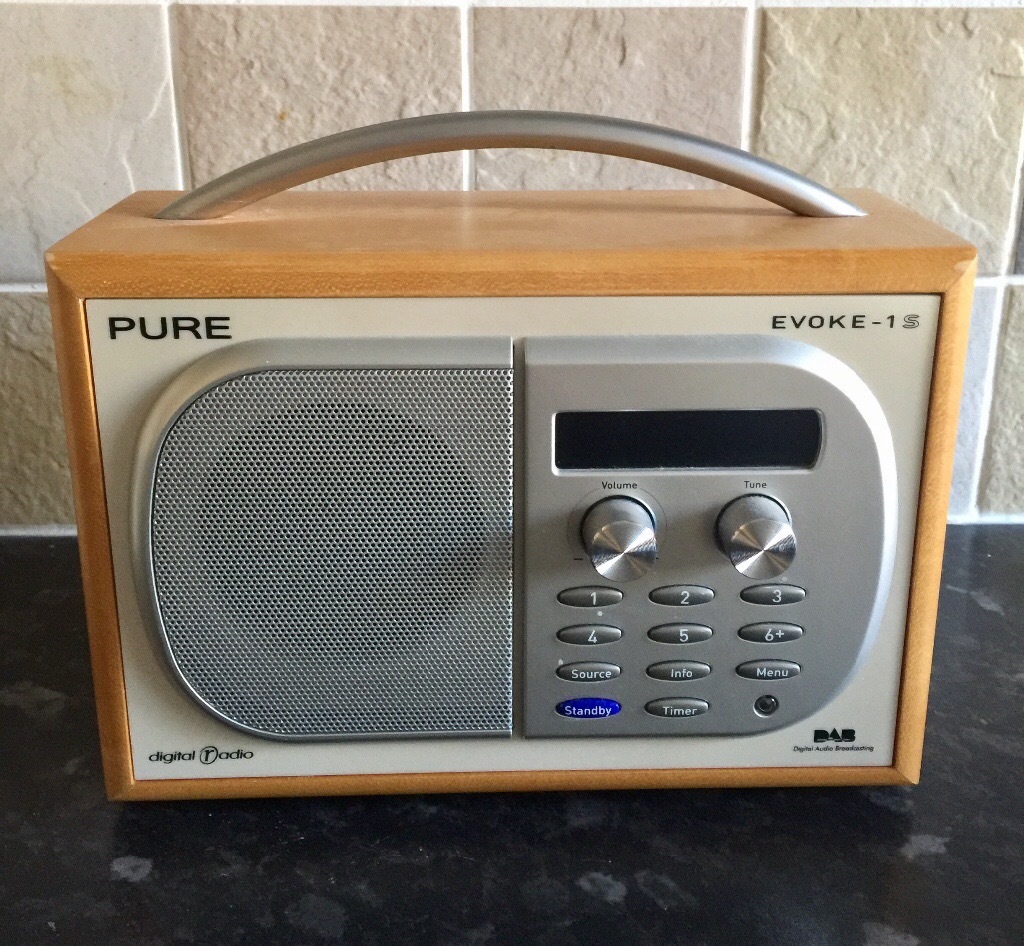 Pure Evoke‑1 S DAB Portable Radio and Antenna ‑ Cherry in Lapworth