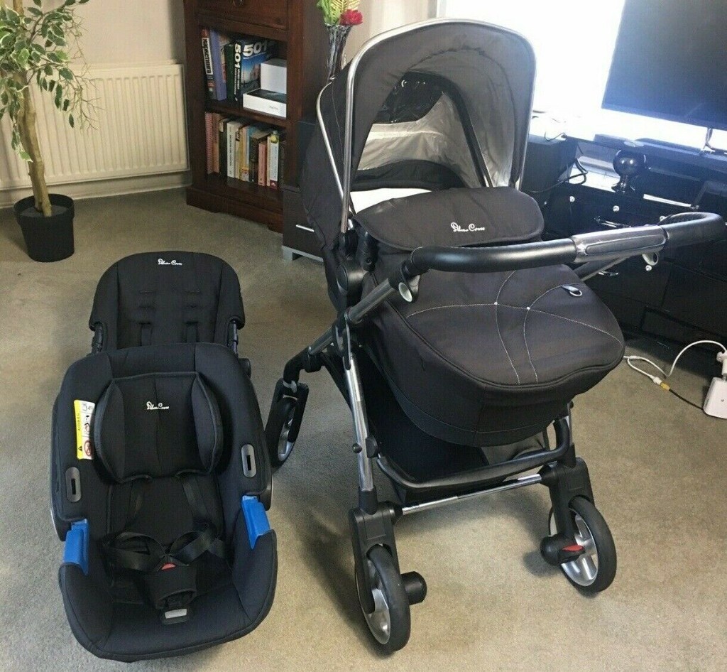 Silver Cross Wayfarer Pioneer 3in1 Travel System Pram Pushchair Carycot
