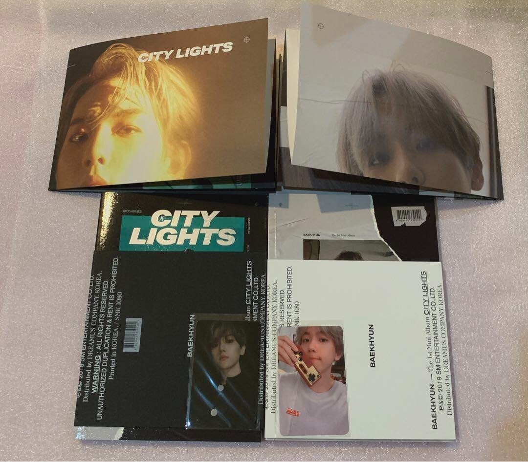 K-POP・アジア BAEKHYUN CITY LIGHTS CD EXO Baekhyun - City Lights 1st Mini Album SEALED Random