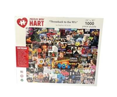 Hart Puzzle Throwback to the 90s Stephen M Smith 1000 Piece Jigsaw NEW Sealed