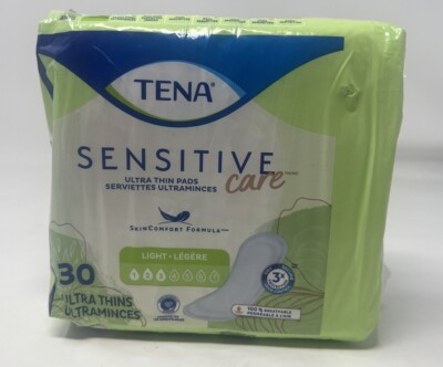 Tena Sensitive Ultra Thin Pads - 30 Count New