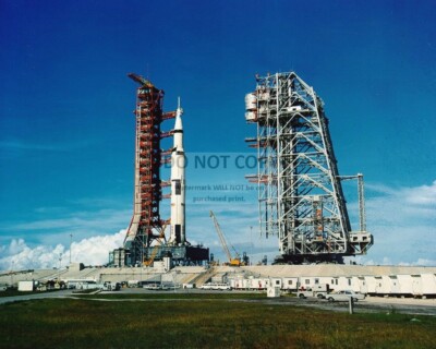 APOLLO 11 SATURN V AT LAUNCH COMPLEX 39 JULY 1, 1970 - 8X10 NASA PHOTO (BB-794)