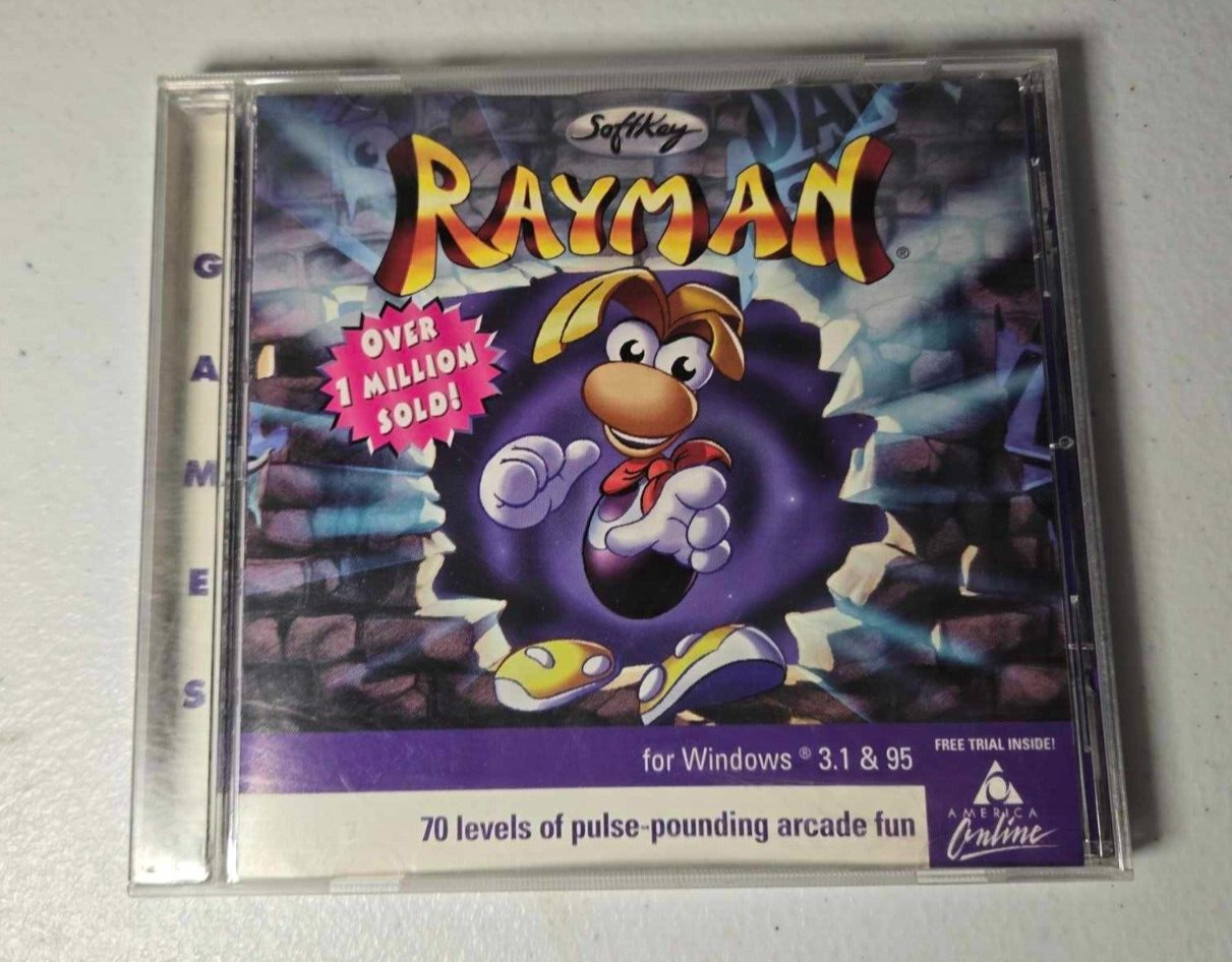 RAYMAN Windows 初代レイマン UBI PCゲーム CD-ROM Rayman (PC, CD-ROM) UBI Soft - 1995 USA, Canada Release