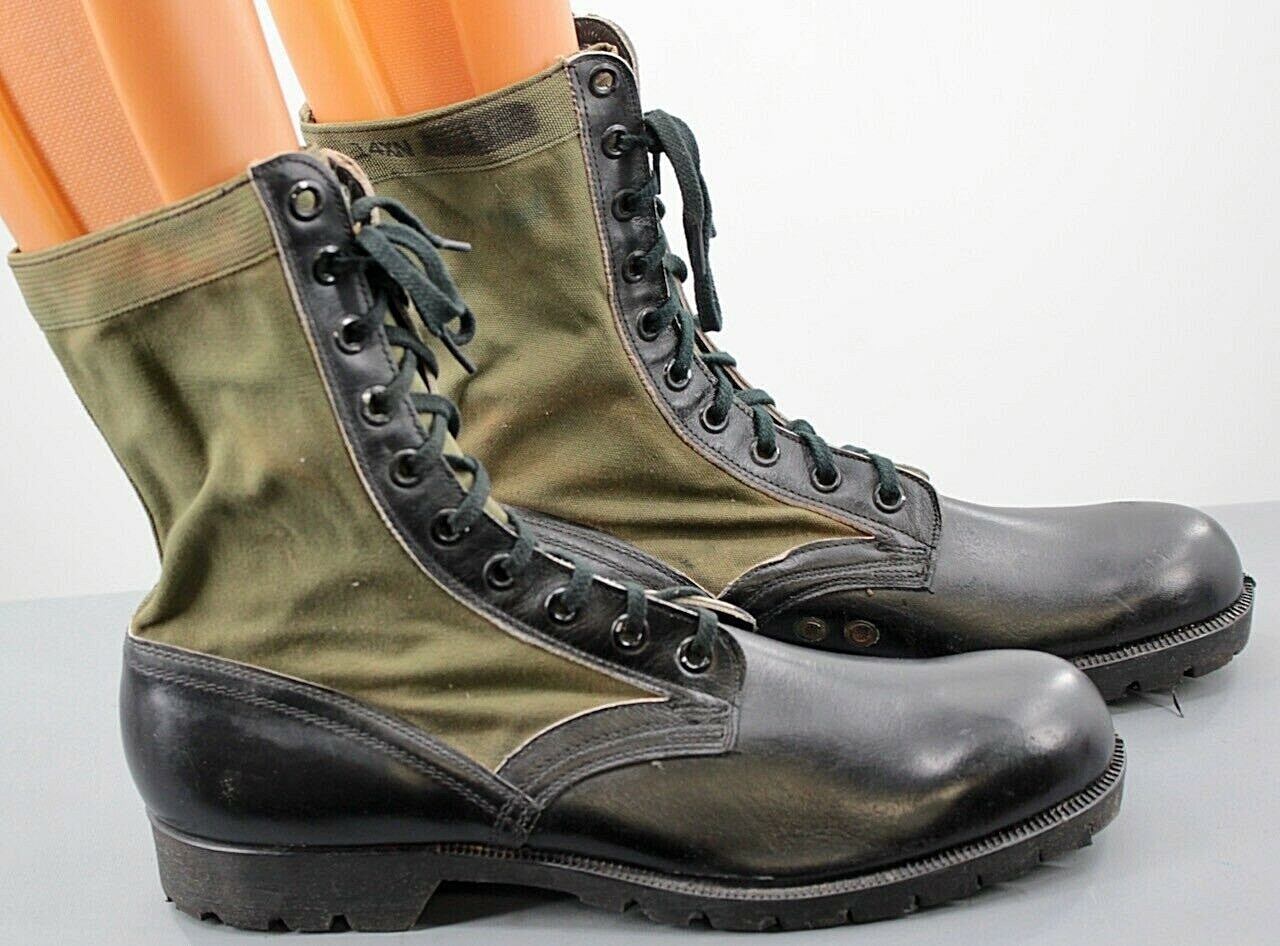 Men's 1960s US Army 2nd Pattern Combat Jungle Boots 14XN 60s