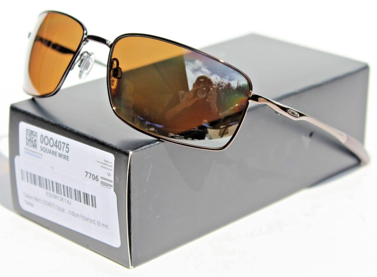 OAKLEY Square Wire POLARIZED Sunglasses Gunmetal/Tungsten OAKLEY Square Wire POLARIZED Sunglasses Gunmetal/Tungsten