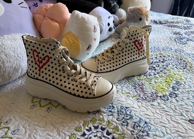 Skechers JGOLDCROWN Dripping Heart Polka Dots Funky Street