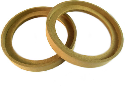 Audiopipe 1 Pair 8'' RING-8BZ Universal MDF Speaker Rings with Recess Bezel