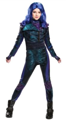 Disney Descendants 3 Girls Mal Dress Up Halloween Costume Jumpsuit Small 4-6