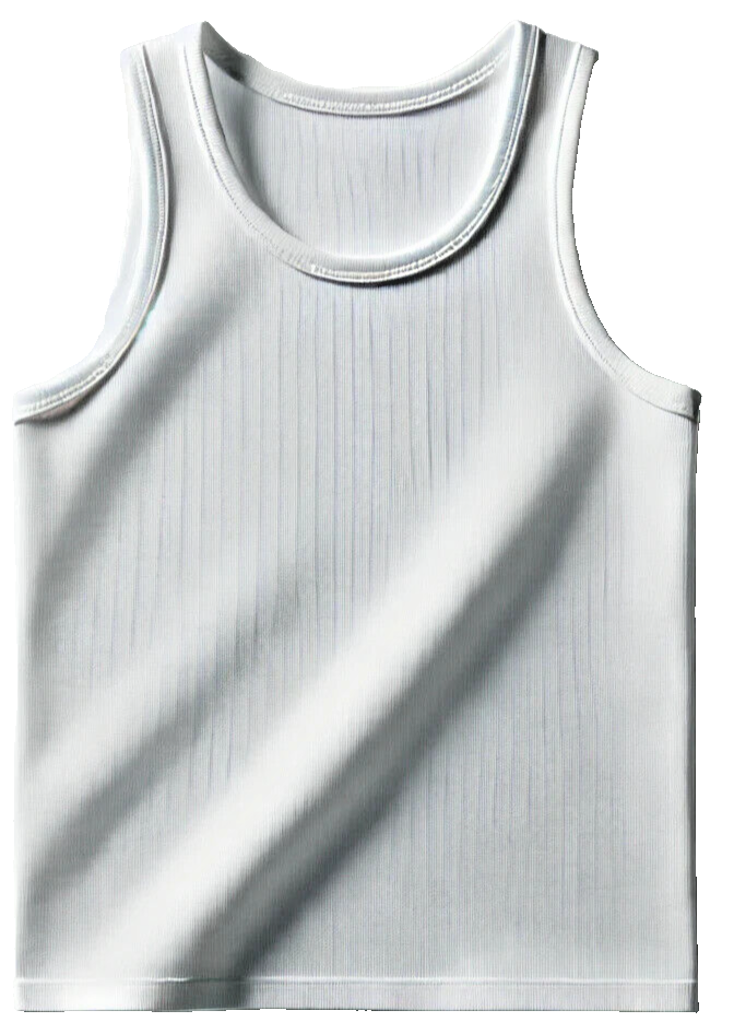 Men's 100 % Cotton Singlet Set of 3 Classic Fit, Size: Medium, Color: White