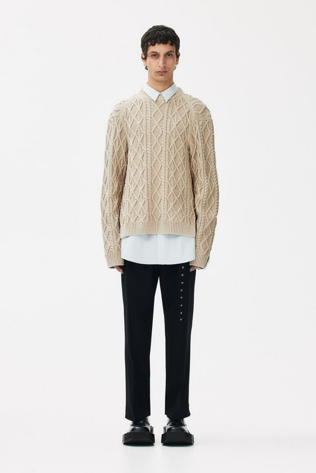 Hoodie Zip-Up Knit Sweater OS305 - Korean Women's Fashion