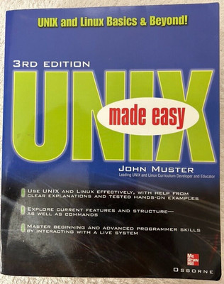 John Muster, 3rd Edition UNIX made easy