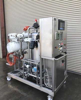 Cotter 120 Gallon Single Tank CIP System with SS Heat Exchanger