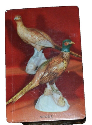 Playing Cards Spode Pheasant Tax Stamped THE U. S. PLAYING Gilt Edge P. C. Co