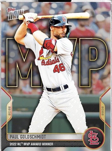 Paul Goldschmidt MVP Award Winner 2022 MLB TOPPS NOW Card OS