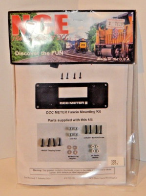 NCE #328 DCC Meter Fascia Mounting Kit for NCE DCC Meter NEW