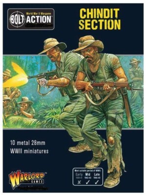 Игры Warlord в жанре Bolt Action Chindit Раздел 10 металлических миниатюр диаметром 28 мм