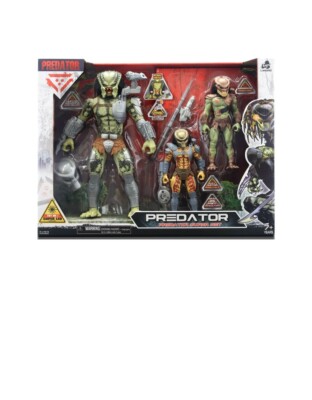 Predator Super Set 12'' Jungle Hunter, 7'' Berserker & City Hunter Action Figures 