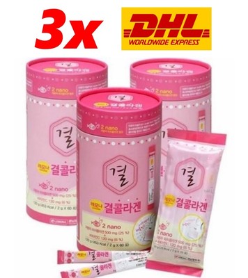 3x Lemona Korea Collagen Vitamin C Anti Aging Wrinkle Whitening Skin Supplement