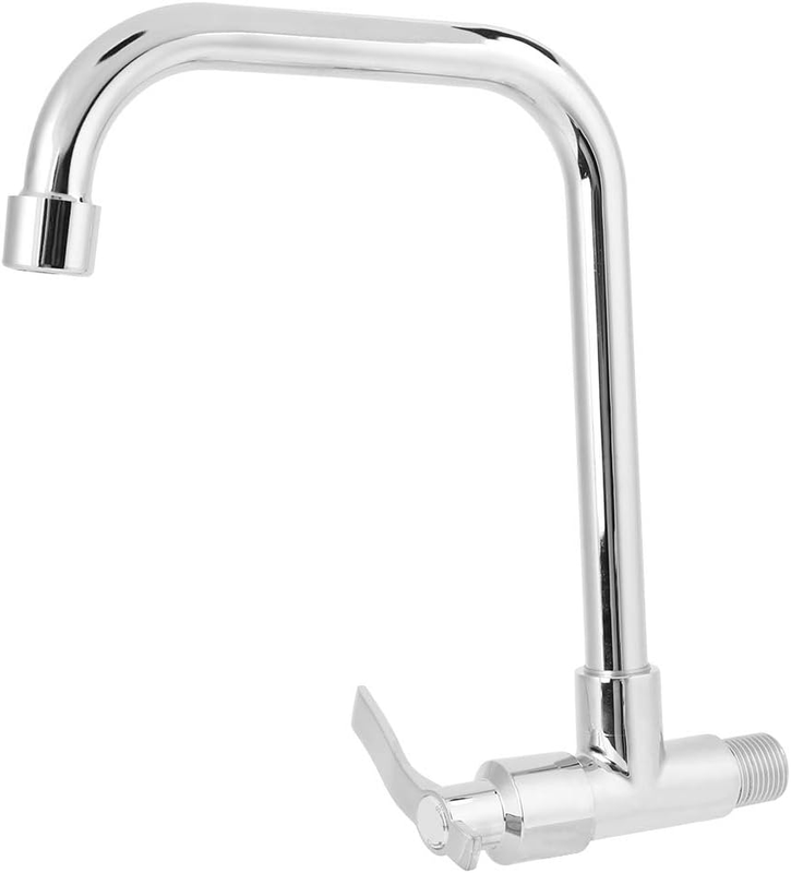 Kitchen Faucet G1/2 Wall Mounted Water Sink Faucet Single Handle Cold Water Tap