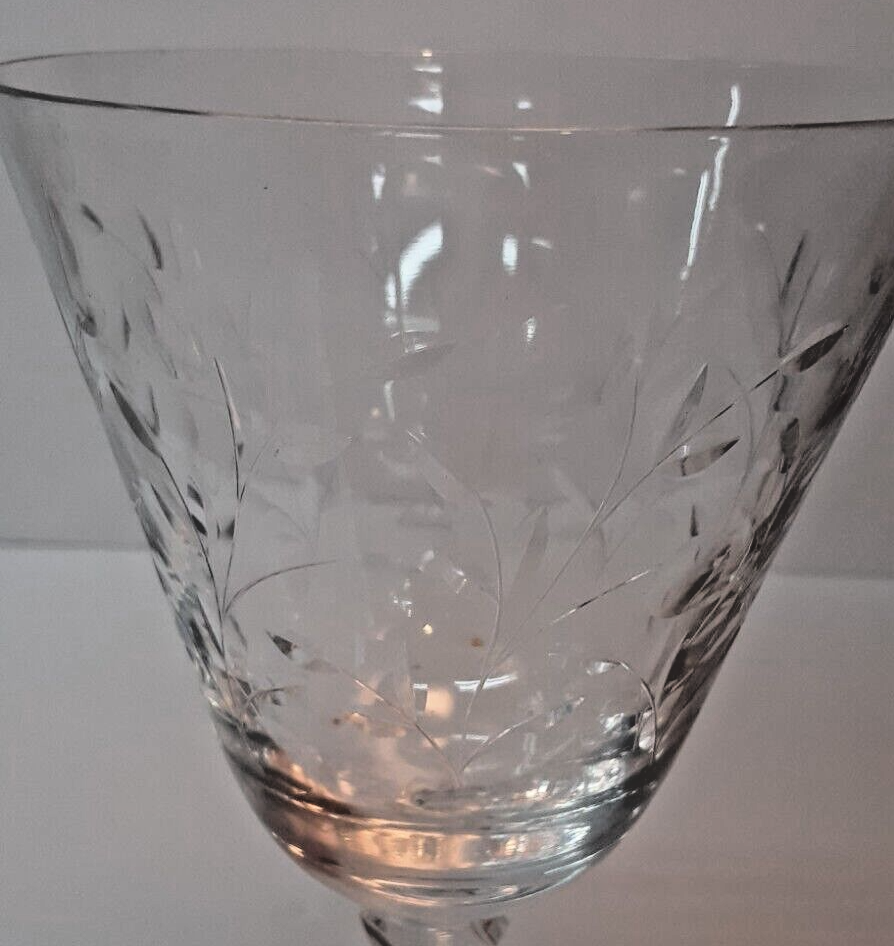 Vintage Fostoria "AVALON" Water/ Wine  Goblets  7 " Tall Very nice