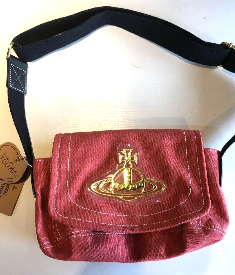Vivienne Westwood Edgewear Canvas Denim Shoulder Bag Light