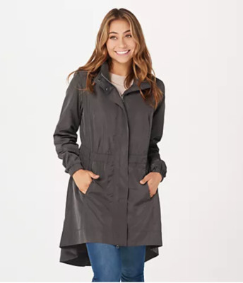zuda Elemental Zip-Front Hi-Low Jacket 2X black