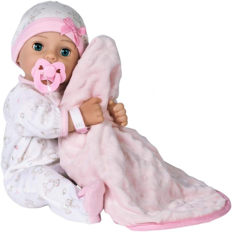 Realistic 16&rdquo; ble Girl Doll with Complete 9-Piece Accessor