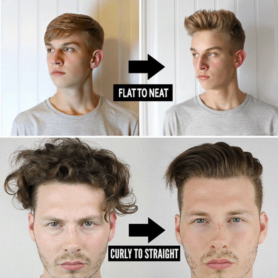 Electric Men Hair Comb Brush Beard Straightener Quick Puffy Hair