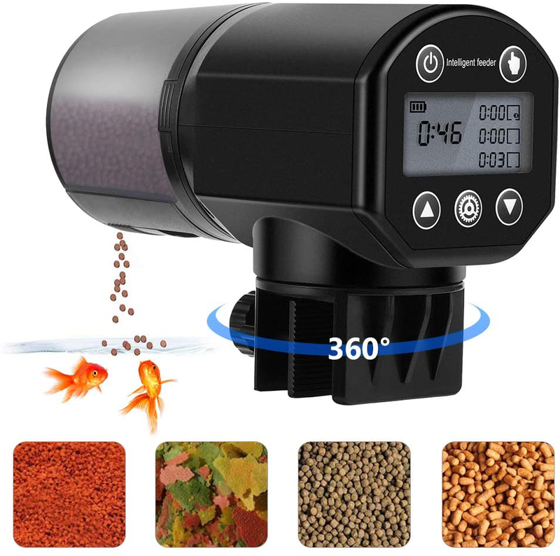 Futterautomat Aquarium, Petacc Automatisierte Futterspender für Fische mit 4 Ma