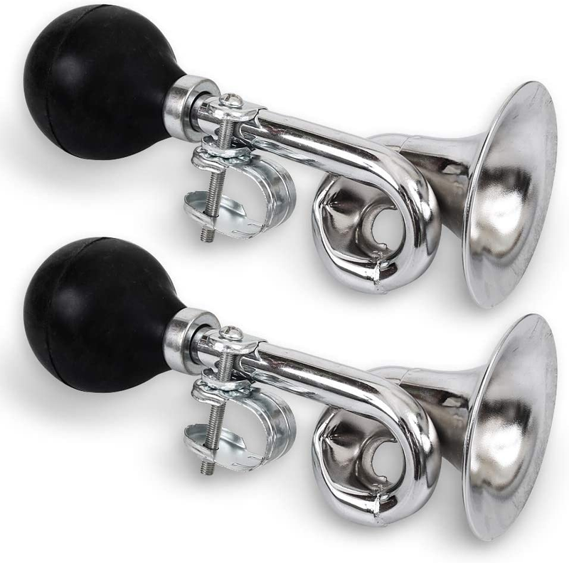 Bike Bugle Horn, Metal Squeeze Clown Bugle for Bicycle, Bicycle Bell, Universal,