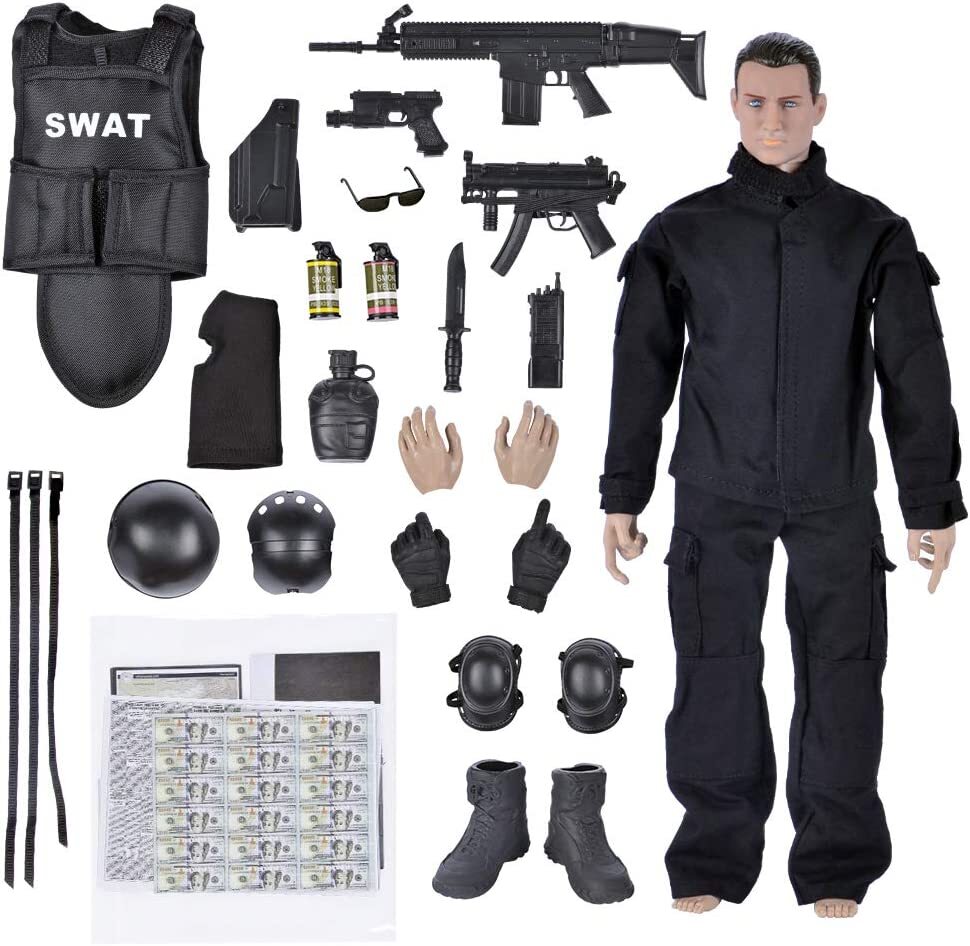 1/6 12インチサイズ ART Figures 1/6 SWAT 1/6 scale SWAT Solid Attacker Shielder Breacher Soldier 12