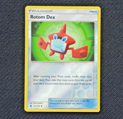 Pokemon TCG Sun & Moon Base Set Rotom Dex 131/149 Uncommon Reverse Holo