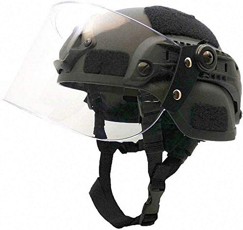Tactical Helmet MICH 2000 Fast Clear Riot Face Visor Shield Sliding NVG Mount an