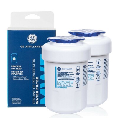 2 PACK GE MWF New Genuine Sealed GWF 46-9991 MWFP Smartwater Fridge Water Filter