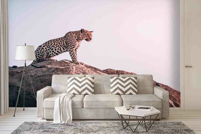 3D Animal Leopard Mountain Self-adhesive Removable Wallpaper Murals Wall 124