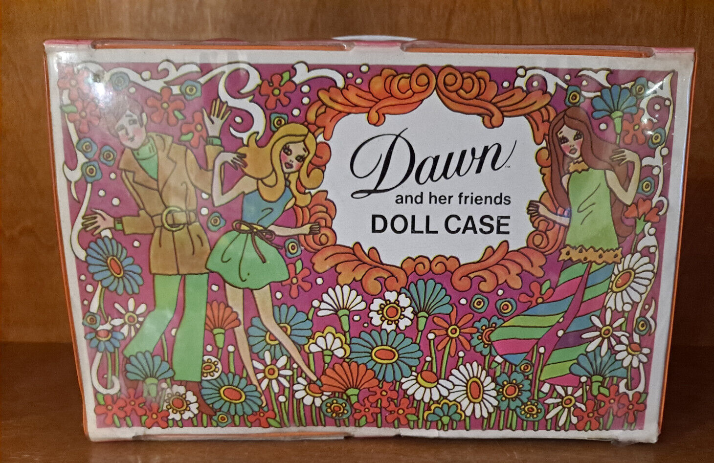 Vintage Dawn Doll & Her Friends Pink Doll Case